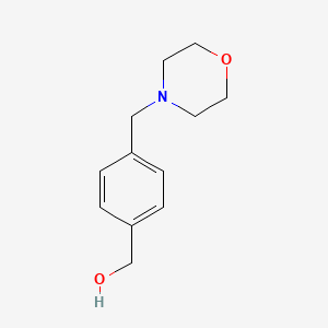 molecular formula C12H17NO2 B1273741 [4-(吗啉甲基)苯基]甲醇 CAS No. 91271-65-7