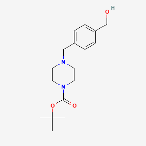 Tert-butyl 4-[4-(hydroxymethyl)benzyl]tetrahydro-1(2H)-pyrazinecarboxylate