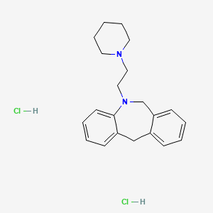 Morphanthridine, 5,6-dihydro-5-(2-piperidinoethyl)-, dihydrochloride