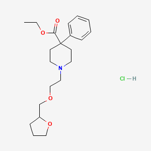 molecular formula C21H32ClNO4 B12737450 Furethidine hydrochloride CAS No. 1177501-27-7