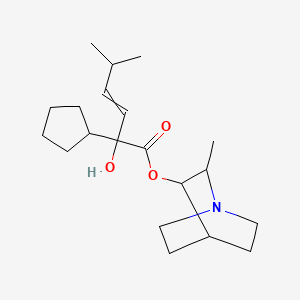 cis-2-Methyl-3-quinuclidyl cyclopentyl(cis-3-methyl-1-butenyl)glycolate