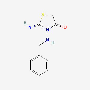 2-Amino-3-(benzylideneamino)-4-thiazolidinone