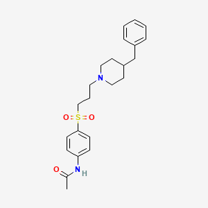 Acetamide, N-(4-((3-(4-(phenylmethyl)-1-piperidinyl)propyl)sulfonyl)phenyl)-