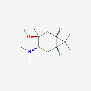 Bicyclo(4.1.0)heptan-3-ol, 4-(dimethylamino)-3,7,7-trimethyl-, (1S-(1-alpha,3-alpha,4-beta,6-alpha))-