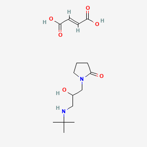 1-(2-Hydroxy-3-(t-butylamine)propyl)pyrrolidin-2-one maleate