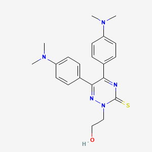 1,2,4-Triazine-3(2H)-thione, 5,6-bis(4-(dimethylamino)phenyl)-2-(2-hydroxyethyl)-