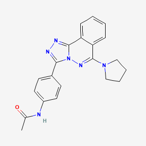 Acetamide, N-(4-(6-(1-pyrrolidinyl)-1,2,4-triazolo(3,4-a)phthalazin-3-yl)phenyl)-