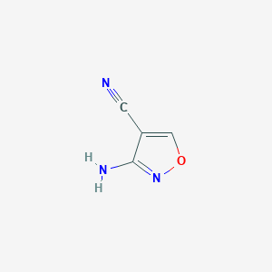 molecular formula C4H3N3O B1273771 3-氨基异恶唑-4-腈 CAS No. 258518-65-9