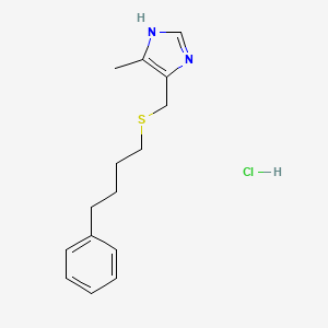 1H-Imidazole, 4-methyl-5-(((4-phenylbutyl)thio)methyl)-, monohydrochloride