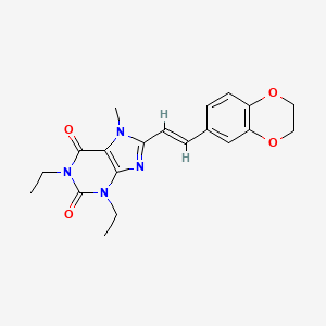 (E)-8-(2-(1,4-Benzodioxan-6-yl)vinyl)-1,3-diethyl-7-methylxanthine