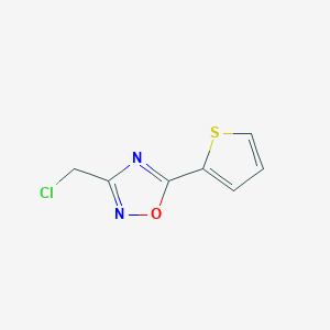 molecular formula C7H5ClN2OS B1273777 3-(氯甲基)-5-(噻吩-2-基)-1,2,4-噁二唑 CAS No. 306936-06-1