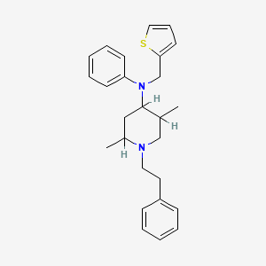 2,5-Dimethyl-N-phenyl-1-(2-phenylethyl)-N-(thienylmethyl)-4-piperidinamine