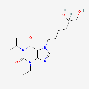 3,7-Dihydro-7-(5,6-dihydroxyhexyl)-3-ethyl-1-(1-methylethyl)-1H-purine-2,6-dione