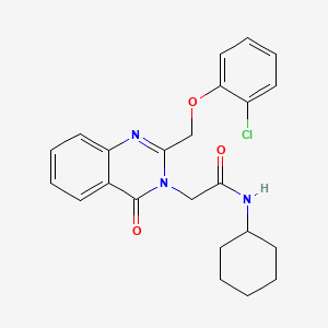 3(4H)-Quinazolineacetamide, 2-((2-chlorophenoxy)methyl)-N-cyclohexyl-4-oxo-