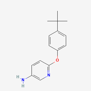 molecular formula C15H18N2O B1273782 6-(4-Tert-butylphenoxy)pyridin-3-amine CAS No. 218457-67-1