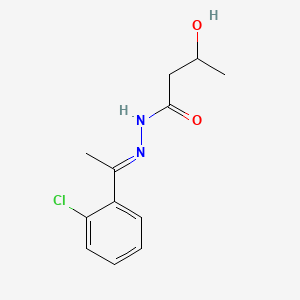 (E)-3-Hydroxybutanoic acid (1-(2-chlorophenyl)ethylidene)hydrazide