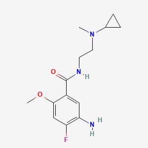 Benzamide, 5-amino-N-(2-(cyclopropylmethylamino)ethyl)-4-fluoro-2-methoxy-