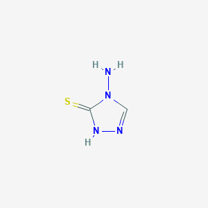 molecular formula C2H4N4S B1273785 4-amino-4H-1,2,4-triazole-3-thiol CAS No. 4343-75-3