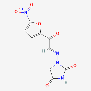 1-(((5-Nitro-2-furoyl)methylene)amino)hydantoin