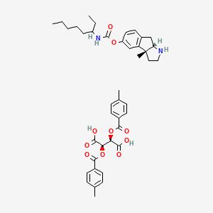 [(3aS,8bR)-8b-methyl-2,3,3a,4-tetrahydro-1H-indeno[2,1-b]pyrrol-7-yl] N-octan-3-ylcarbamate;(2R,3R)-2,3-bis[(4-methylbenzoyl)oxy]butanedioic acid