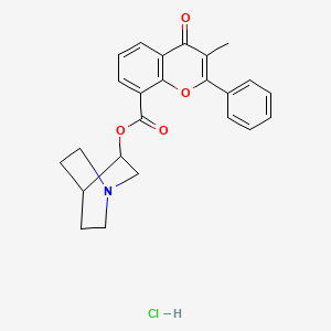 3-Quinuclidinyl 3-methylflavone-8-carboxylate hydrochloride