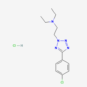 2H-Tetrazole-2-ethanamine, 5-(4-chlorophenyl)-N,N-diethyl-, monohydrochloride