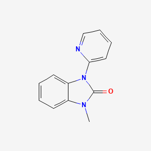 2H-Benzimidazol-2-one, 1,3-dihydro-1-methyl-3-(2-pyridinyl)-