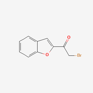molecular formula C10H7BrO2 B1273798 1-(1-Benzofuran-2-Yl)-2-Bromoethan-1-One CAS No. 23489-36-3