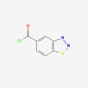 molecular formula C7H3ClN2OS B1273800 1,2,3-Benzothiadiazole-5-carbonyl chloride CAS No. 321309-32-4