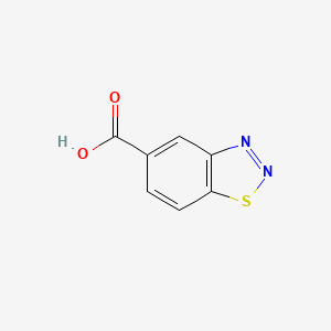 molecular formula C7H4N2O2S B1273801 1,2,3-Benzothiadiazole-5-carboxylic acid CAS No. 192948-09-7