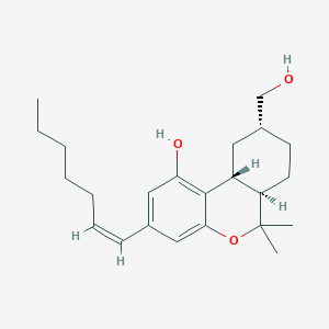 6H-Dibenzo(b,d)pyran-9-methanol, 3-(1-heptenyl)-6a,7,8,9,10,10a-hexahydro-1-hydroxy-6,6-dimethyl-, (6ar-(3(Z),6aalpha,9alpha,10abeta))-