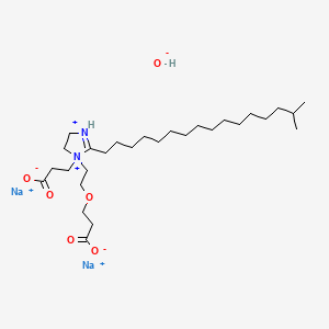 Disodium 1-(2-(2-carboxyethoxy)ethyl)-1-(2-carboxyethyl)-4,5-dihydro-2-(15-methylhexadecyl)-1-H-imidazolium hydroxide