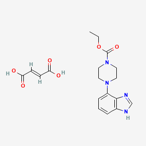 (E)-but-2-enedioic acid;ethyl 4-(1H-benzimidazol-4-yl)piperazine-1-carboxylate