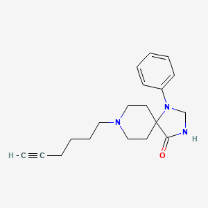 1,3,8-Triazaspiro(4.5)decan-4-one, 8-(hex-5-ynyl)-1-phenyl-