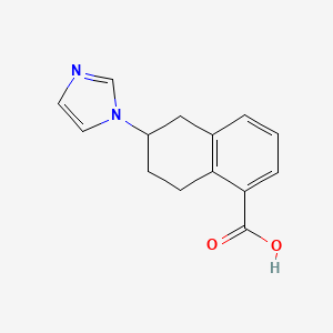 6-(1H-Imidazol-1-yl)-5,6,7,8-tetrahydro-1-naphthalenecarboxylic acid