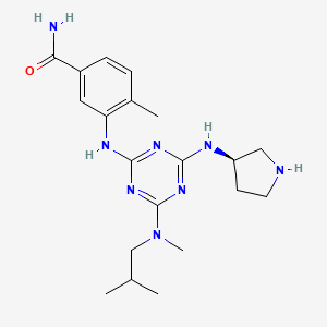 molecular formula C20H30N8O B12738215 VD2Dmr29U5 CAS No. 348089-57-6