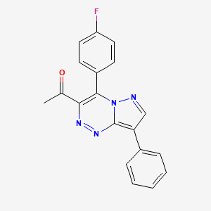 1-(4-(4-Fluorophenyl)-8-phenylpyrazolo(5,1-c)(1,2,4)triazin-3-yl)ethanone