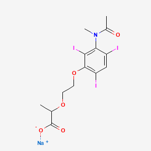 2-(2-(3-(N-Methylacetamido)-2,4,6-triiodophenoxy)ethoxy)propionic acid sodium salt