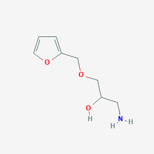 molecular formula C8H13NO3 B1273844 1-氨基-3-(呋喃-2-基甲氧基)-丙烷-2-醇 CAS No. 5380-89-2