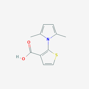 molecular formula C11H11NO2S B1273850 2-(2,5-二甲基-1H-吡咯-1-基)-3-噻吩羧酸 CAS No. 478077-98-4