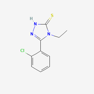 molecular formula C10H10ClN3S B1273862 5-(2-氯苯基)-4-乙基-4H-1,2,4-三唑-3-硫醇 CAS No. 26029-13-0