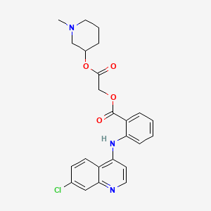 N-Methyl-3-piperidyl N-(7-chloro-4-quinolyl)anthraniloyloxyacetate