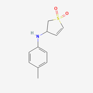 molecular formula C11H13NO2S B1273872 3-(对甲苯基氨基)-2,3-二氢噻吩 1,1-二氧化物 CAS No. 39565-71-4