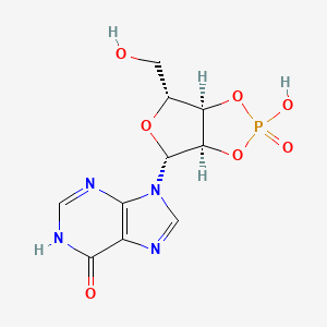 molecular formula C10H11N4O7P B12738731 Inosine 2',3'-cyclic phosphate CAS No. 15569-30-9