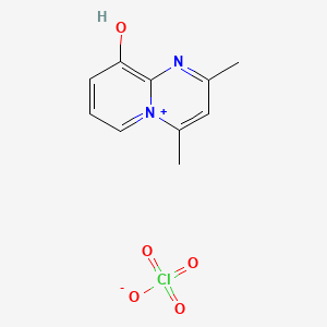 B1273889 9-Hydroxy-2,4-dimethylpyrido[1,2-a]pyrimidin-5-ium perchlorate CAS No. 137044-55-4