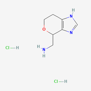 Pyrano(3,4-d)imidazole-4-methanamine, 1,4,6,7-tetrahydro-, dihydrochloride