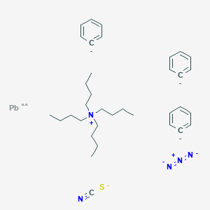 N,N,N-Tributyl-1-butanaminium azidotriphenyl(thiocyanato-N)plumbate(1-)