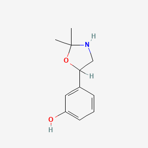 5-(3-Hydroxyphenyl)-2,2-dimethyloxazolidine