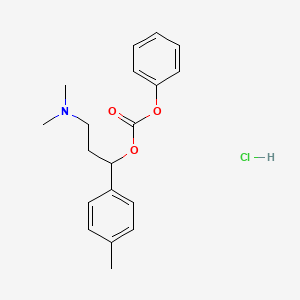 Carbonic acid, (alpha-(2-(dimethylamino)ethyl)-p-methylbenzyl) phenyl ester, hydrochloride