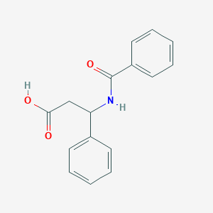 molecular formula C16H15NO3 B1273905 3-Benzoylamino-3-phenyl-propionic acid CAS No. 17207-57-7